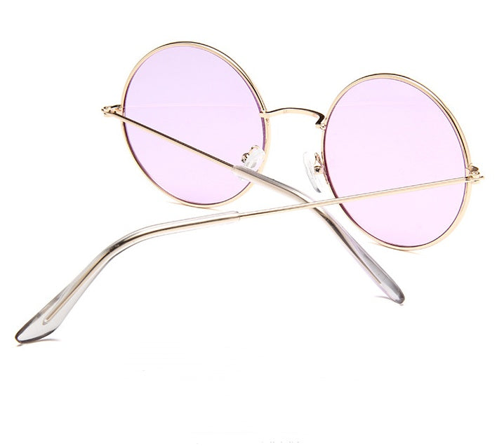 Lunettes de soleil rondes rétro - Vintage chic et colorées