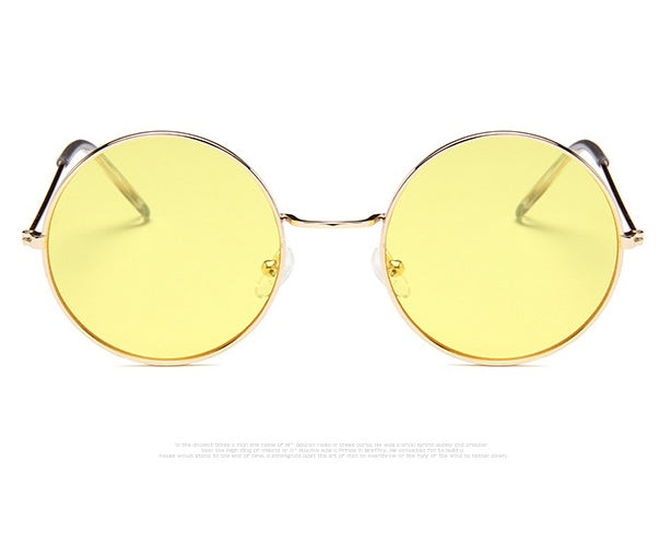 Lunettes de soleil rondes rétro - Vintage chic et colorées