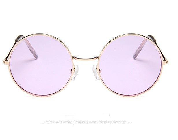 Lunettes de soleil rondes rétro - Vintage chic et colorées
