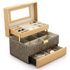 CROWN CASKET Luxury Multi-Tier Jewelry Box Organizer - RAMODO JEWELRY