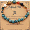 CELESTIAL HARMONY: 8-PLANET 12 CONSTELLATION BRACELET BY RAMODO JEWELRY – NATURAL STONE HEMP STONE, 19MM ZODIAC-INSPIRED ACCESSORY