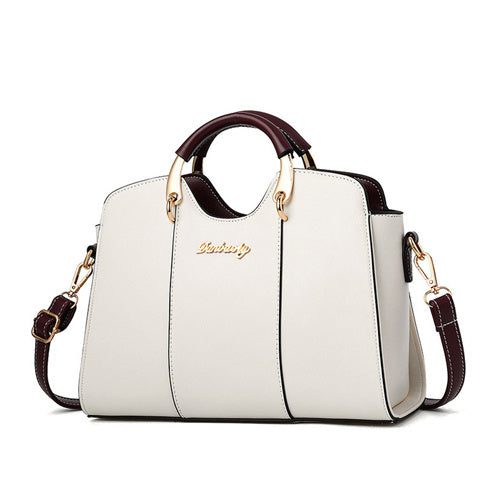 The Refined Grace - Luxurious PU Leather Satchel with Double Handles