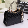 The Diamond Dazzle - Quilted Handbag with Pearl Charm
