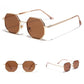 Geometric Octagon Sunglasses - Retro Chic & Trendy