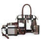 The Plaid Powerhouse: RAMODO 4-Piece Set - Brown