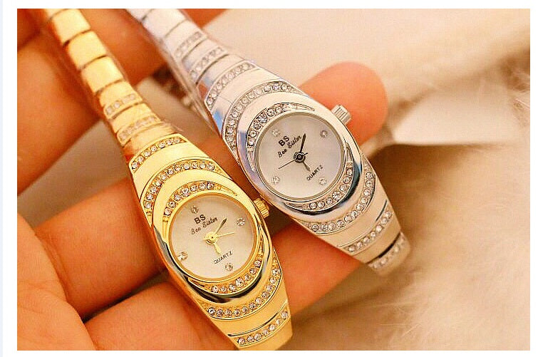 Ladies Gold Watch Diamond Wristwatch Female Fashion Bracelet Watches Women Full Diamond Watch - RAMODO JEWELRY