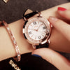 Ladies Watch Flowing Water Diamond British Watch Fashion Student Belt Watch Women - RAMODO JEWELRY