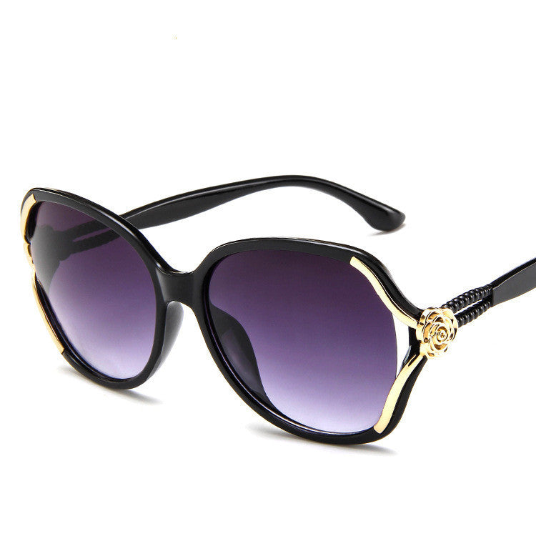 Elegant Rose Sunglasses - Vintage Chic for Women