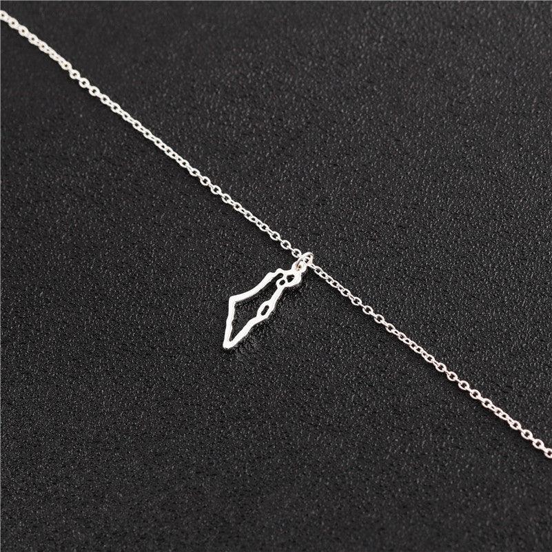 PALESTINE MAP NECKLACE