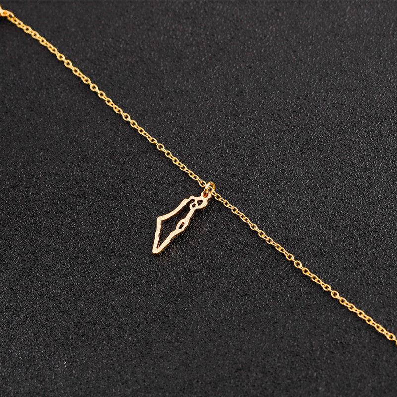 PALESTINE MAP NECKLACE