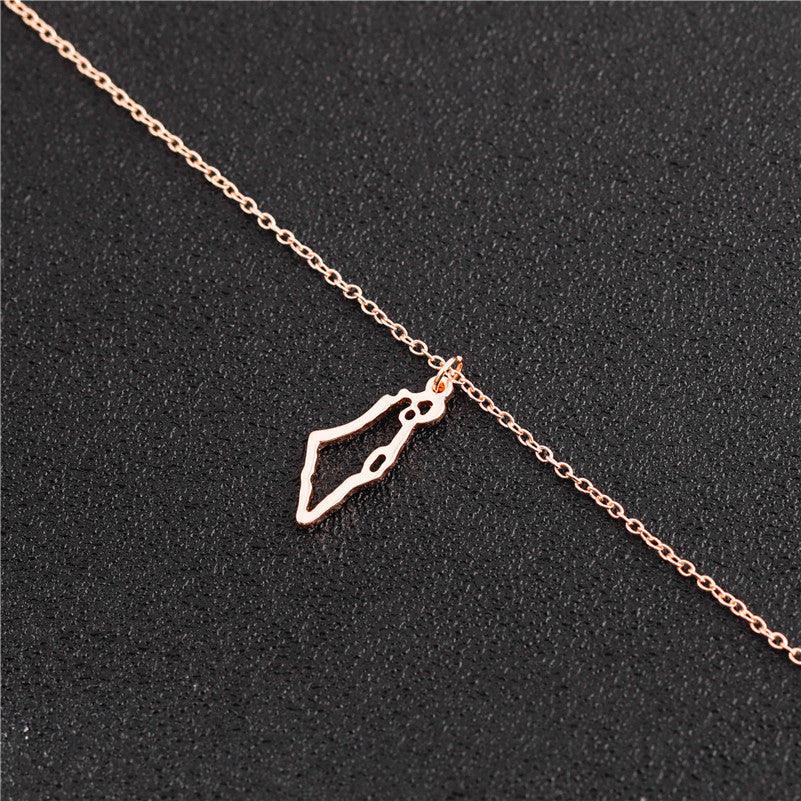 PALESTINE MAP NECKLACE