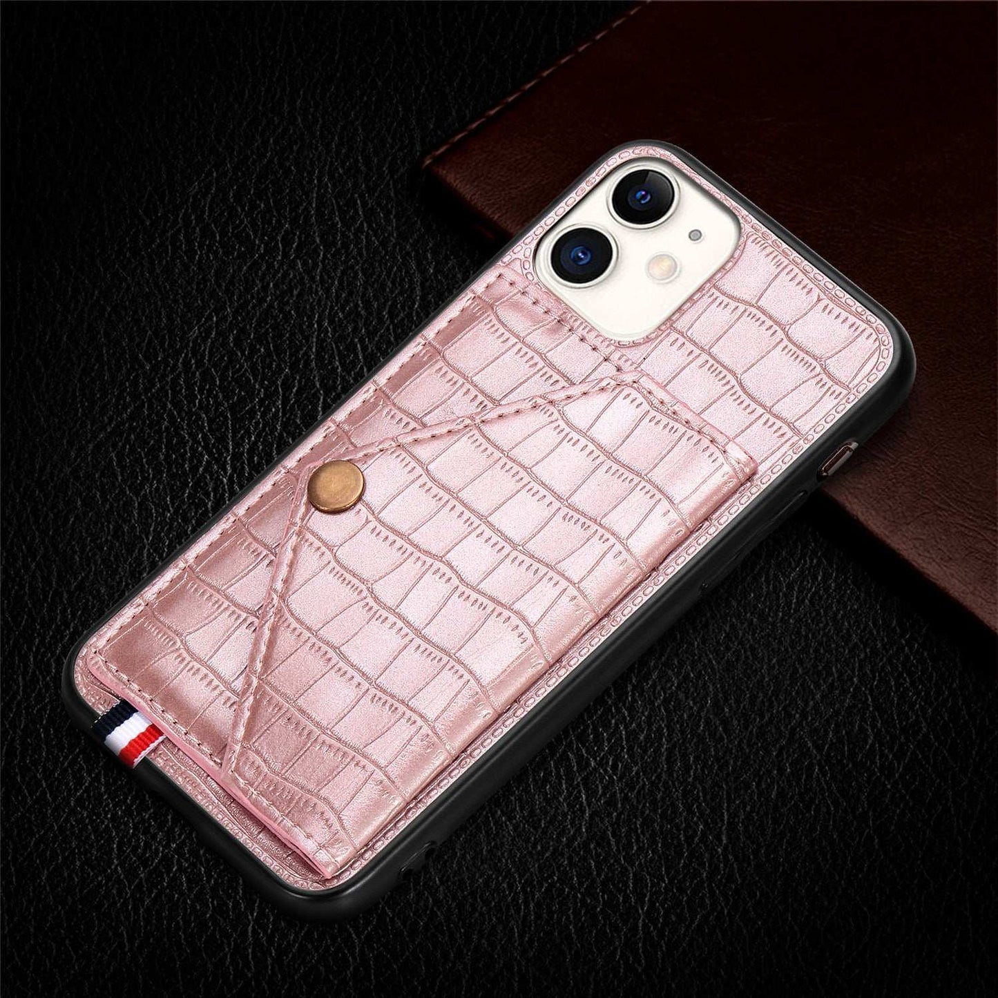 RAMODO Elegance Fusion Leather & PC Magnetic Flip iPhone Case