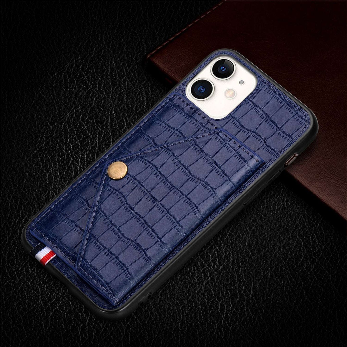 RAMODO Elegance Fusion Leather & PC Magnetic Flip iPhone Case