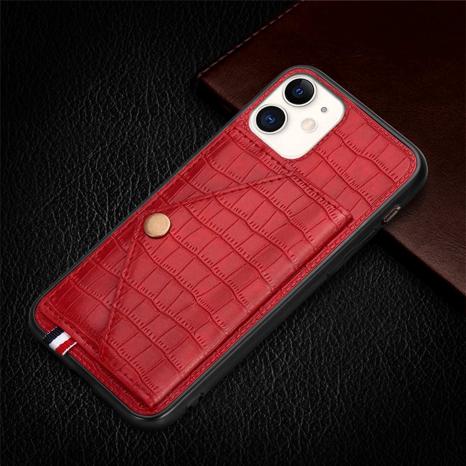 RAMODO Elegance Fusion Leather & PC Magnetic Flip iPhone Case