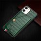 RAMODO Elegance Fusion Leather & PC Magnetic Flip iPhone Case