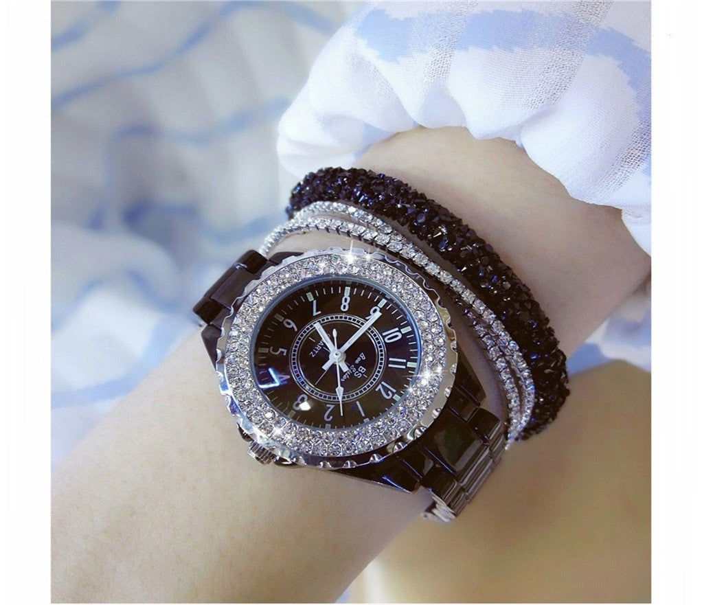 Mechanical Watch Ladies Automatic White Ceramic Student Female Watch - RAMODO JEWELRY