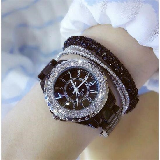 Mechanical Watch Ladies Automatic White Ceramic Student Female Watch - RAMODO JEWELRY