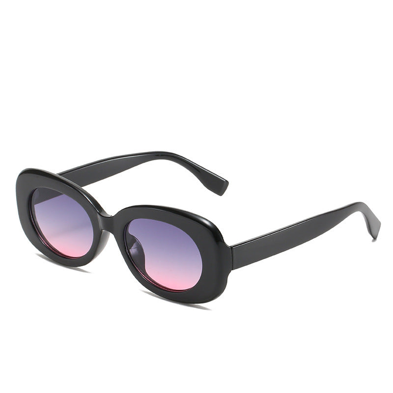 Retro Chic Oval Sunglasses - Timeless & Trendy