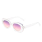 Retro Chic Oval Sunglasses - Timeless & Trendy