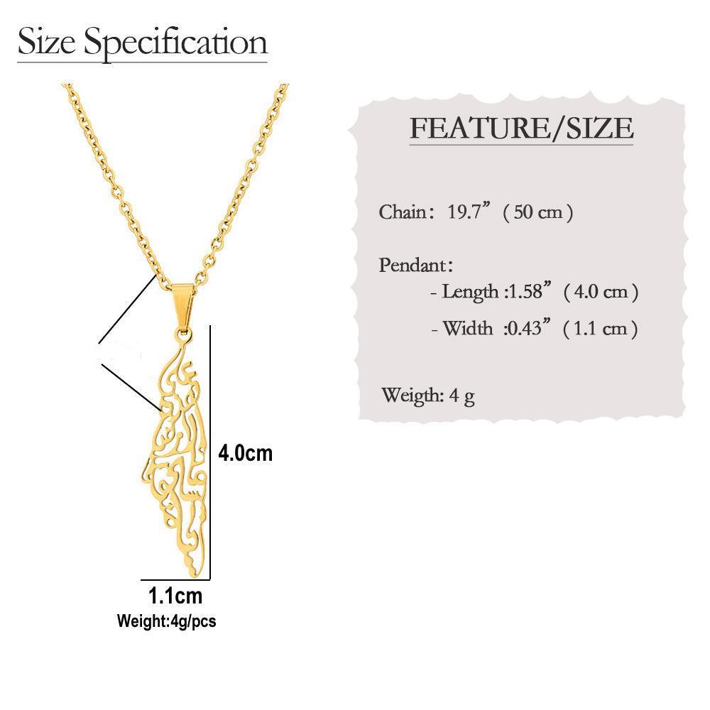 PALESTINE GEO NECKLACE