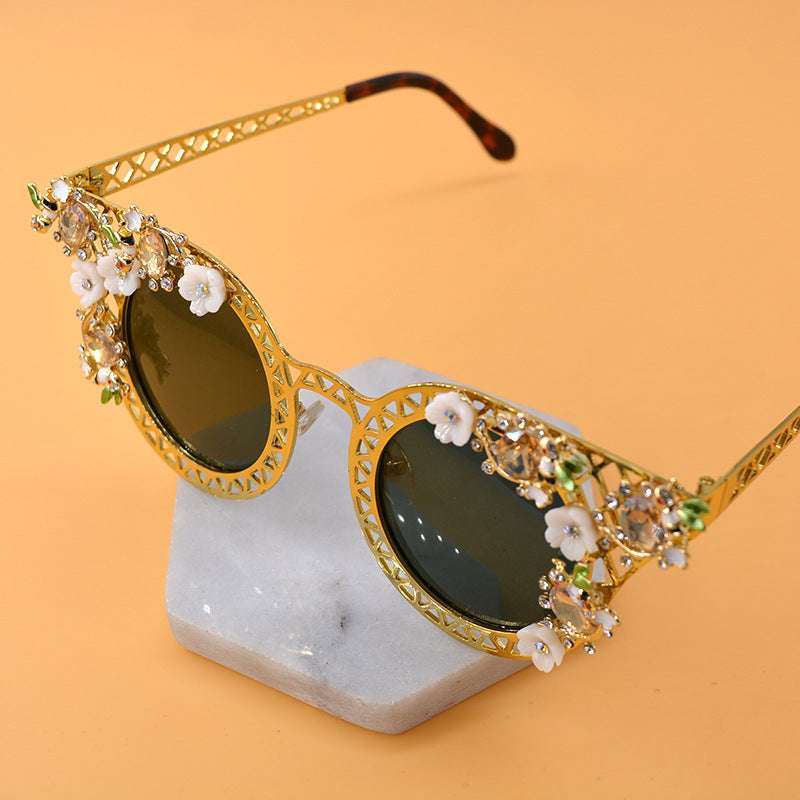 Enchanted Floral Sunglasses - Vintage Glamour