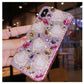 RAMODO Transparent Silicone Diamond Heart iPhone Case