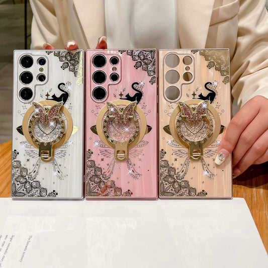 RAMODO Diamond Butterfly Stand Phone Case