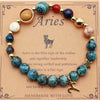 CELESTIAL HARMONY: 8-PLANET 12 CONSTELLATION BRACELET BY RAMODO JEWELRY – NATURAL STONE HEMP STONE, 19MM ZODIAC-INSPIRED ACCESSORY