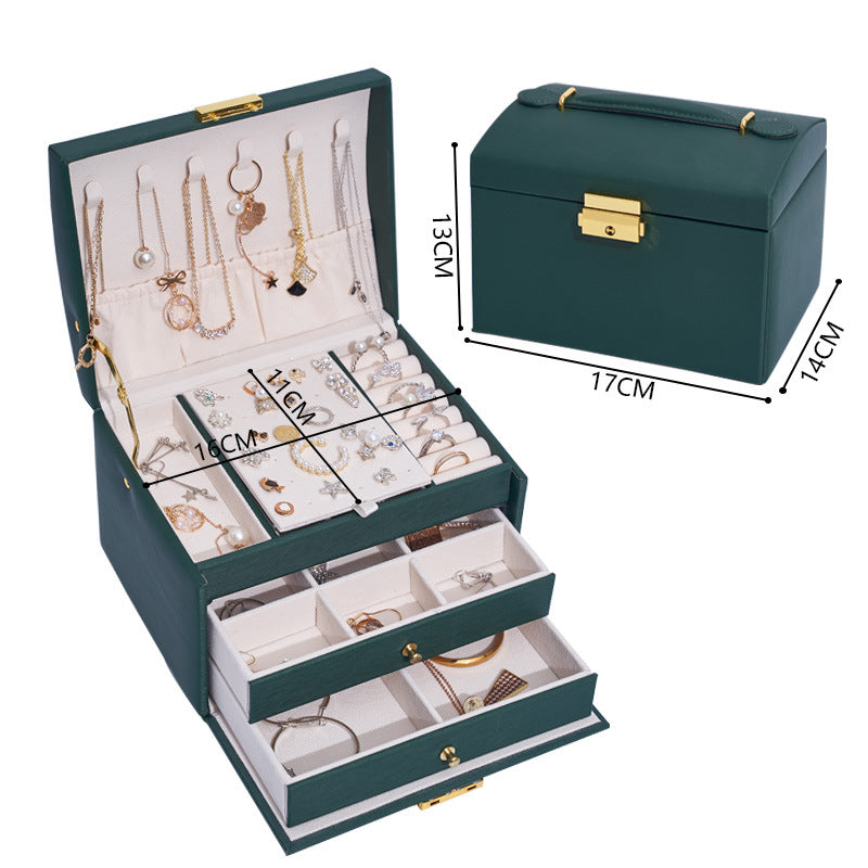 Three-layer Drawer Type Jewelry Storage Box Creative Jewelry Box - RAMODO JEWELRY