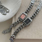 RAMODO JEWELRY: CHRONOLINK - Minimalist Square Dial Chain Link Watch