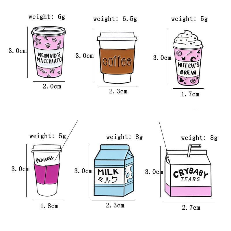 WHISPER n GLOW brooches Size Guide