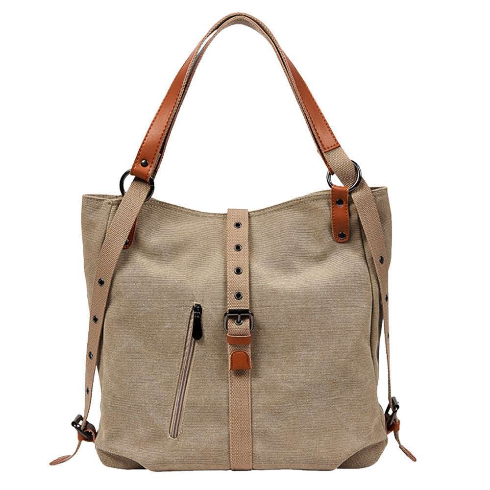 The Versatile Voyager - Convertible Canvas Backpack and Tote