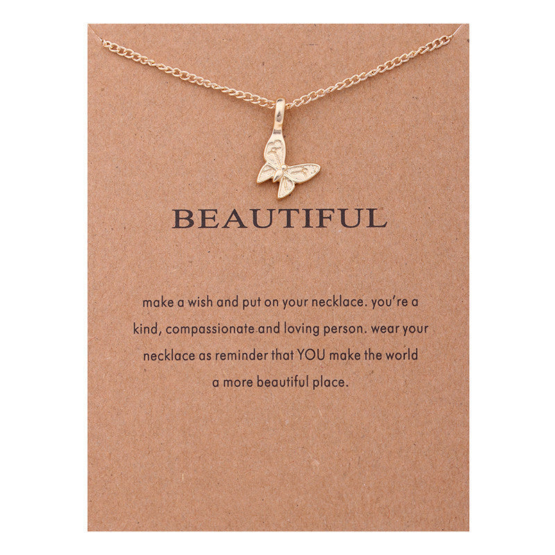 A luxurious collection of nine necklaces, each embellished with thoughtful quotes, perfect for elevating any ensemble.