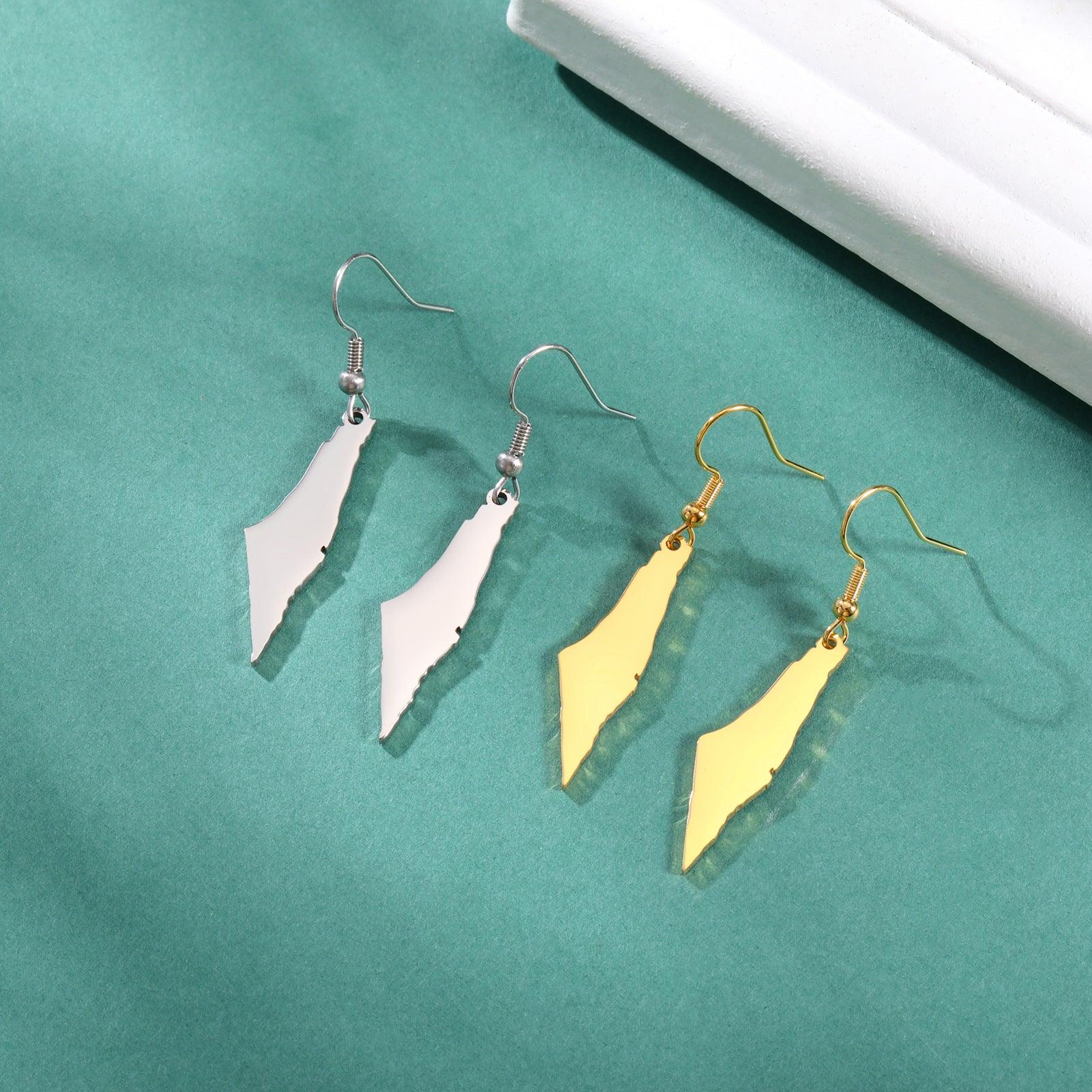 PALESTINE MAP EARRINGS