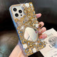 RAMODO Celestial Blossom Rhinestone Mirror Phone Case