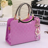 The Diamond Dazzle - Quilted Handbag with Pearl Charm