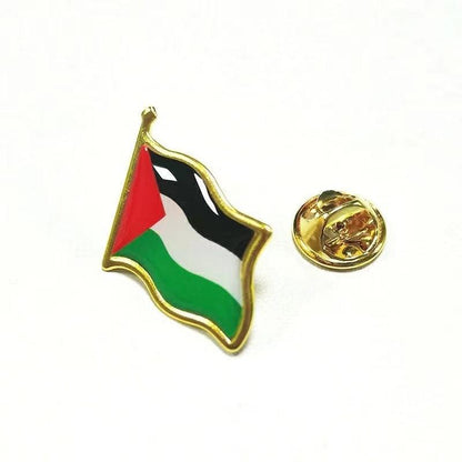 BROCHE CON LA BANDERA DE PALESTINA