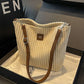 The Cozy Corduroy: Soft Tote Bag with Strap - Beige