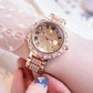 New Women's Quartz Inlaid Diamond Fashion Steel Band Watch - RAMODO JEWELRY