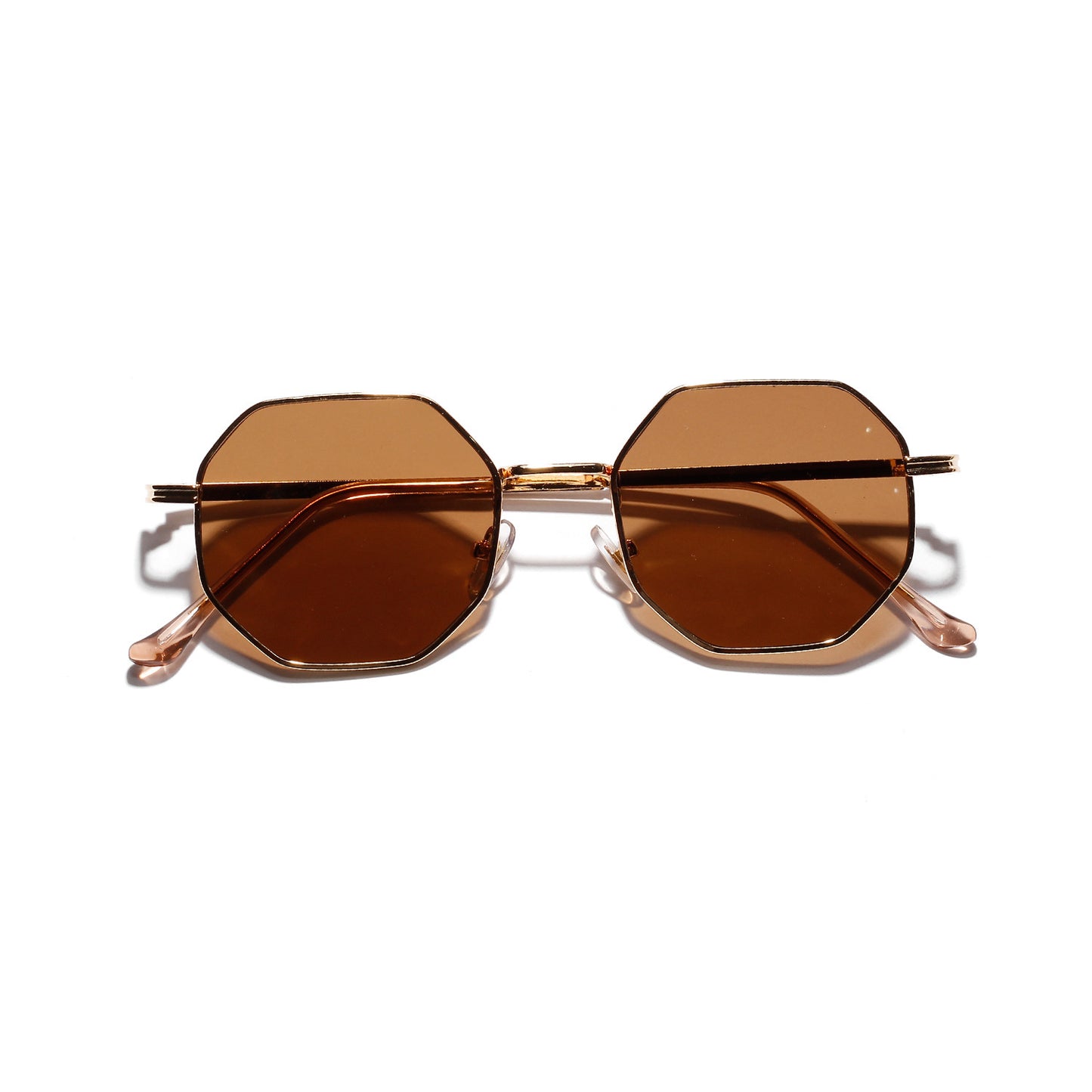 Geometric Octagon Sunglasses - Retro Chic & Trendy