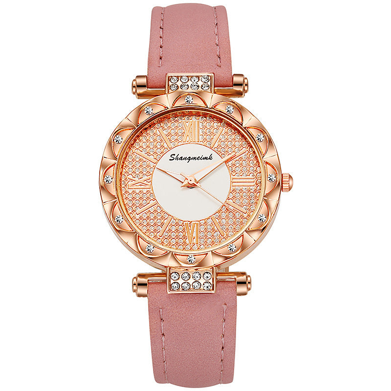 Diamond-encrusted Starry Belt Women's Quartz Watch - RAMODO JEWELRY