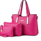 The Versatile Trio RAMODO 3-Piece Bag Set - Hot Pink