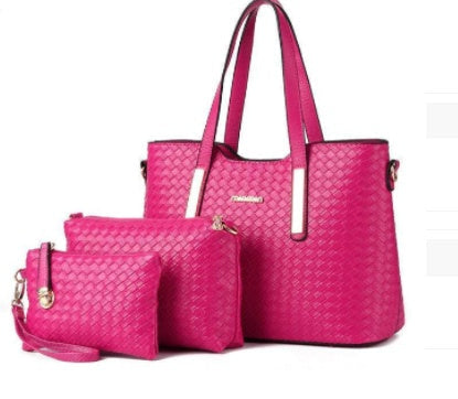 The Versatile Trio RAMODO 3-Piece Bag Set - Hot Pink