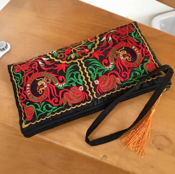 The Artisan's Bloom: Hand-Embroidered Purse