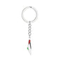 PALESTINE MAP FLAG KEYCHAIN