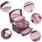 3 Layers Jewelry Boxes And Packaging Leather Makeup Organizer Storage Box Container Case Gift Box Women Cosmetic Casket - RAMODO JEWELRY