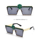 Glam Diamond Square Sunglasses - Statement Piece