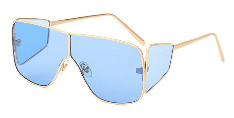 RAMODO Steampunk Square Sunglasses - Retro Futuristic Style