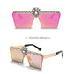 Glam Diamond Square Sunglasses - Statement Piece