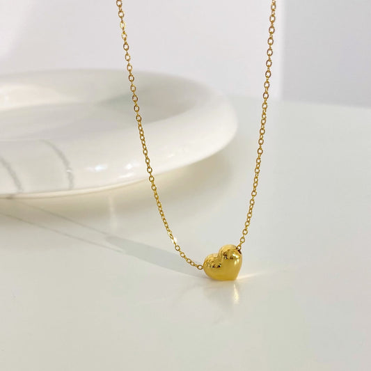 3D Heart Necklace - Minimalist & Elegant